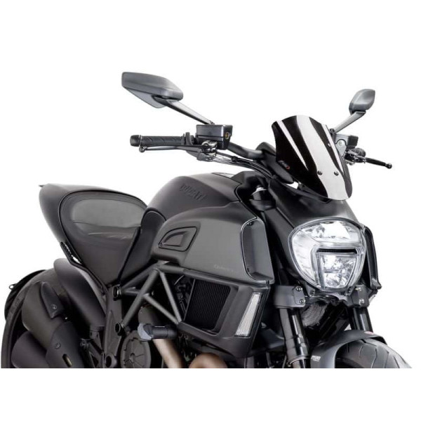 Puig New Generation Adjustable Sport Screen Black